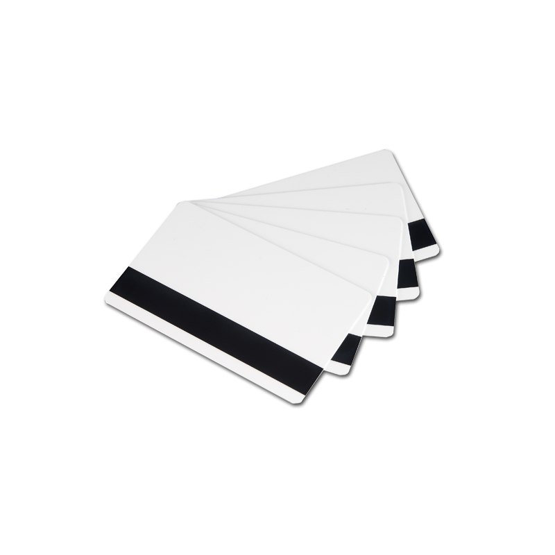Tarjetas con banda magnética blanca